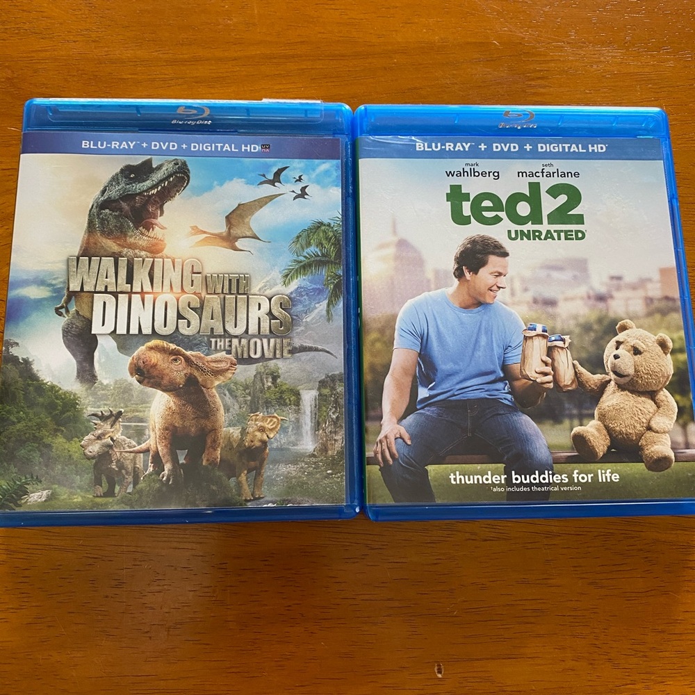 Blueray and dvd set of 2